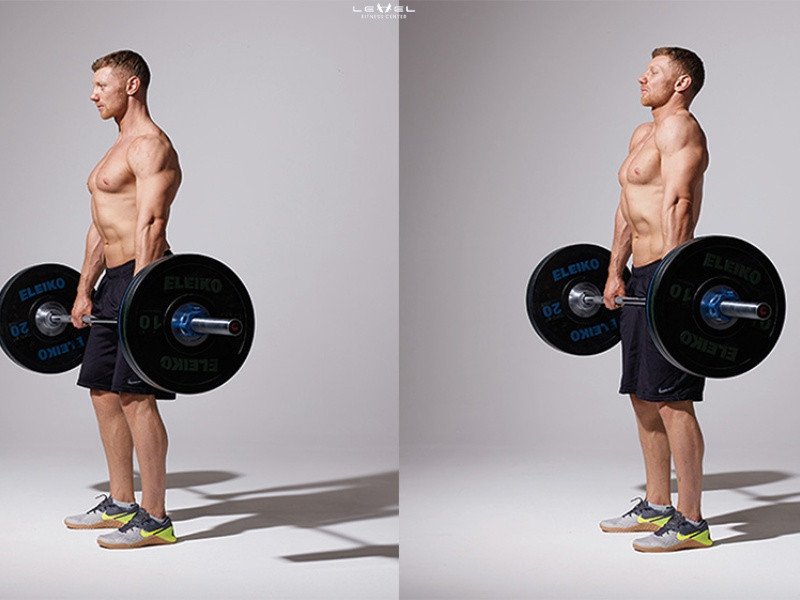 Barbell Shrug tập trung vào cơ cầu vai, giúp tăng cường sức mạnh và kích thước