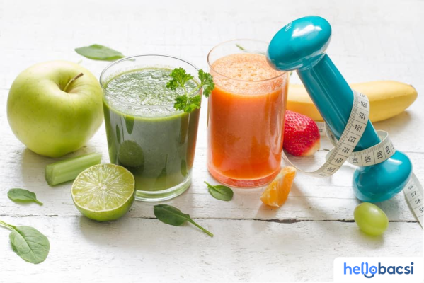 Minh họa các món ăn lành mạnh cho chế độ dinh dưỡng giảm cân trước và sau tập gym