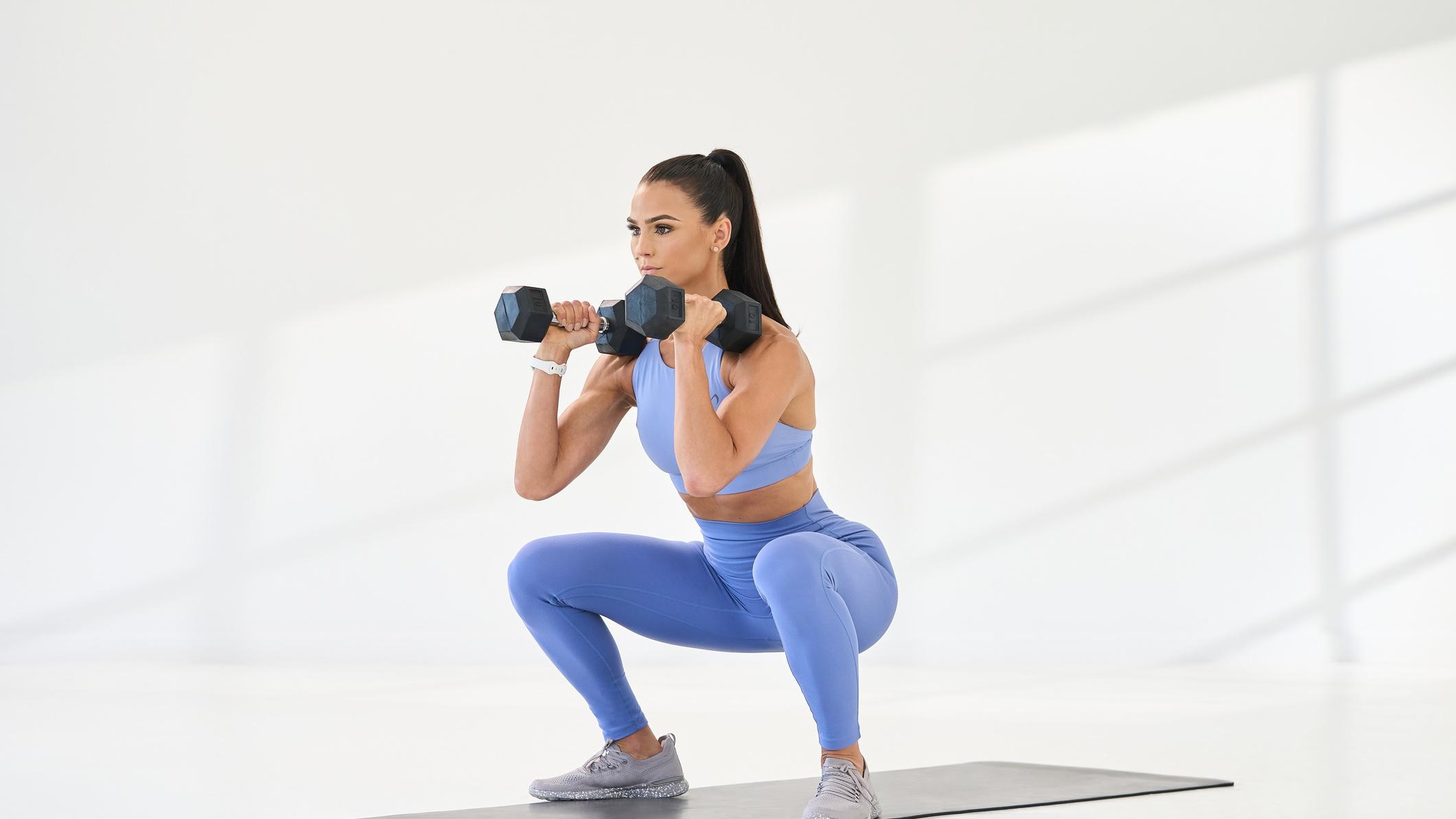 Huong dan ky thuat thuc hien bai tap squat voi ta don dung cach an toan.