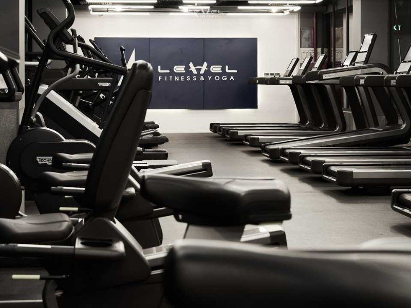 Không gian rộng rãi lên đến 3600m2 tại Level Fitness Center