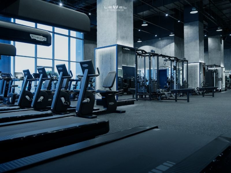 Level Fitness Center trang bị hệ thống máy móc nhập khẩu từ các thương hiệu hàng đầu thế giới, đảm bảo chất lượng và hiệu quả tập luyện.